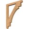Ekena Millwork Merced Arts & Crafts Smooth Bracket, Western Red Cedar, 3 1/2"W x 38"D x 46"H BKT04X38X46MRC03SWR - alternate 1